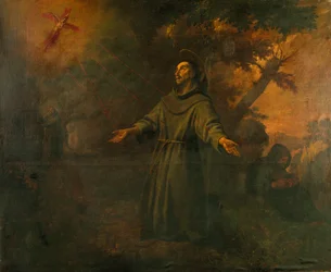 Sint Franciscus ontvangt de stigmata