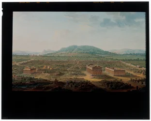 Een uitzicht op Paestum