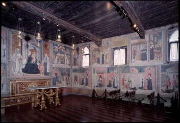 Algemeen overzicht van het leven van Sint Francesca (fresco)
