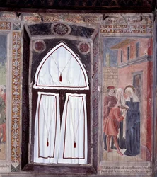 Leven van St. Francesca Romana: Een gebochelde wordt genezen door de heilige