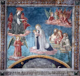 Leven van Sint Francesca Romana: Meerdere keren in extase ontving Francesca het Heilige Kind van de Maagd