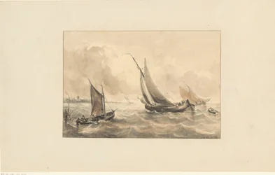 Zeilboten op zee