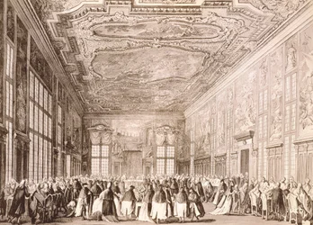 Hertogelijk feest, banket gegeven door de Doge van Venetië ter ere van vertegenwoordigers van buitenlandse delegaties