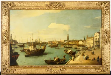 De Riva degli Schiavoni, kijkend naar het westen, ca.1735 (olieverf op doek)