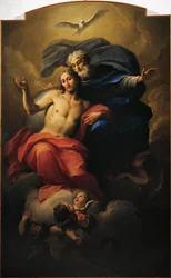 Glorie van St. Ignatius, door Antonio Balestra