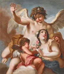 Zephyrus, Flora en Cupido