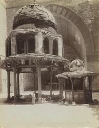 Fontein in de moskee van Sultan Hassan, Egypte