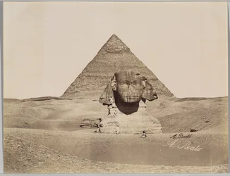 Sfinx en de piramide van Chephren
