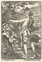 Callisto op Jacht met Getrokken Boog, naar Parmigianino