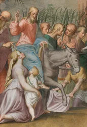 Apsis, Intocht van Jezus in Jeruzalem 1582-84 (detail)