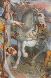 Ontmoeting van Jezus met de centurio Cornelius (detail)