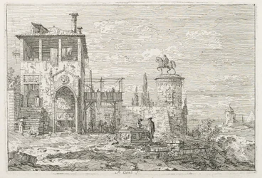 Gezichten: Het Ruitermonument, 1735-1746