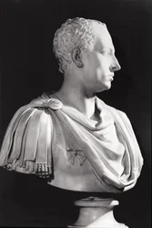 Portretbuste van Frans I (1708-65), Heilige Roomse Keizer (marmer)