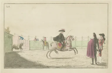 Plaat I, uit de serie Colección de las principales suertes de una corrida de toros (Verzameling van de belangrijkste acties in een stierengevecht)
