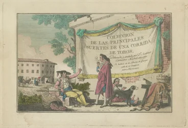 Titelplaat, uit de serie Colección de las principales suertes de una corrida de toros (Collectie van de belangrijkste acties in een stierengevecht)