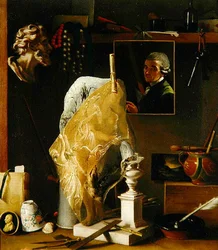 Stilleven van Objecten met Zelfportret