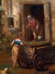 Italiaans landschap (detail)