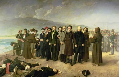 Executie van Jose Maria de Torrijos y Uriarte (1791-1831) en zijn metgezellen in 1831, 1888