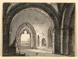 Interieur van kerk nabij Faenza