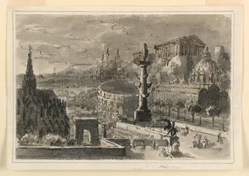 Toneelontwerp, Opeenhoping van Verschillende Gebouwen