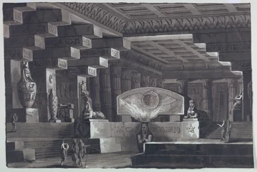 Toneelontwerp, Interieur van Egyptische Tempel