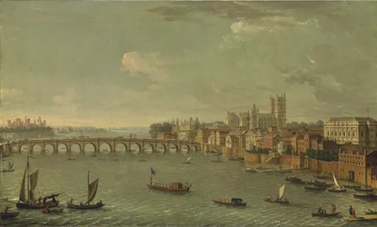 Vier uitzichten op Londen: De Theems richting Westminster