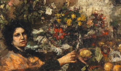 De bloemenverkoper