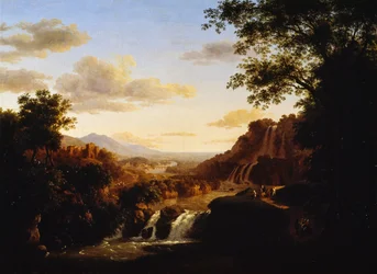 Landschap met waterval