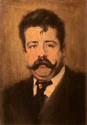Portret van Ruggiero Leoncavallo