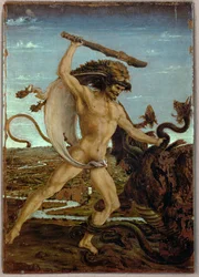 Hercules en de Hydra (tempera op hout)