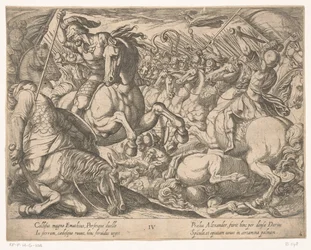 Alexander de Grote vecht tegen de Perzen