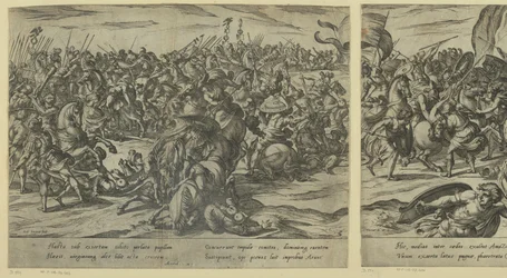 De dood van Camillus in de strijd tussen Grieken en Romeinen