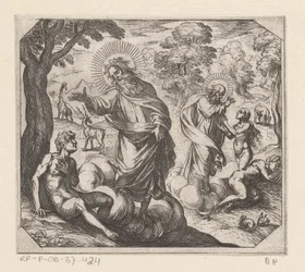 De schepping van Adam en Eva (series title: De schepping)
