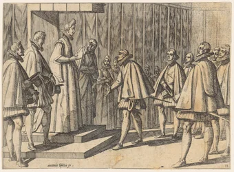 Gezanten van de Italiaanse heersers voor Margaretha van Oostenrijk