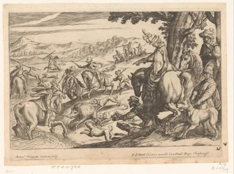 Jacht op everzwijn en hert, Jachtscènes (deel 5)