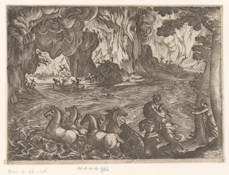 Landschap met de roof van Proserpina