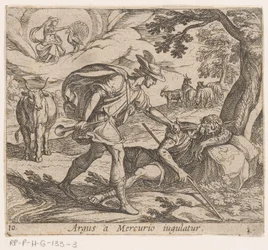 Mercurius doodt Argus, Argus a Mercurio iugulatur, Metamorphoseon sive transformationum, Metamorfosen van Ovidius