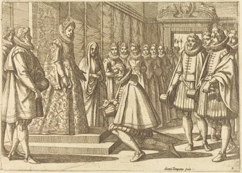 Filips van Spanje voor Margaretha van Oostenrijk