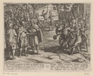 Romeinen kopen de jonge Nederlandse mannen van de Nederlandse ouderen
