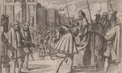 Triomfantelijke intocht van Margaretha van Oostenrijk in Milaan, uit Het leven van Margaretha van Oostenrijk, 1612