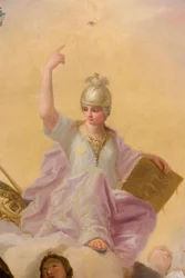 Minerva, detail van Het Banketgebouw