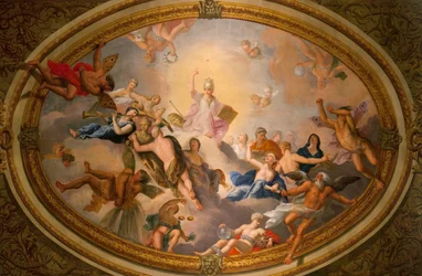 Minerva omringd door de Kunsten en Wetenschappen (detail)