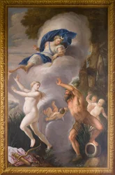 Noordelijke muurschildering die Alpheus en Arethusa afbeeldt, Het Banqueting House