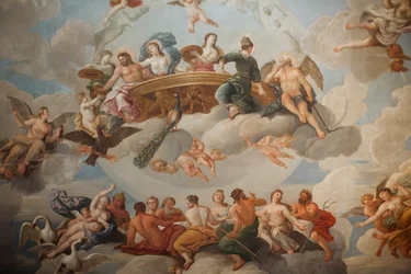 Het plafond van de koninklijke trap