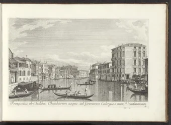 Gezicht op het Canal Grande, Palazzo Bembo en Palazzo Vendramin-Calergi te Venetië