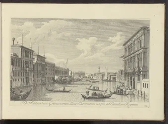 Gezicht op het Canal Grande en Palazzo Vendramin-Calergi te Venetië