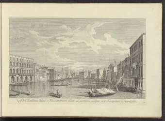 Gezicht op het Canal Grande te Venetië