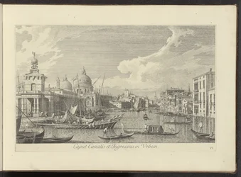 Gezicht op het Canal Grande te Venetië