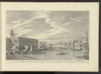 Gezicht op het Canal Grande te Venetië