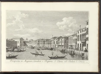 Gezicht op het Canal Grande te Venetië